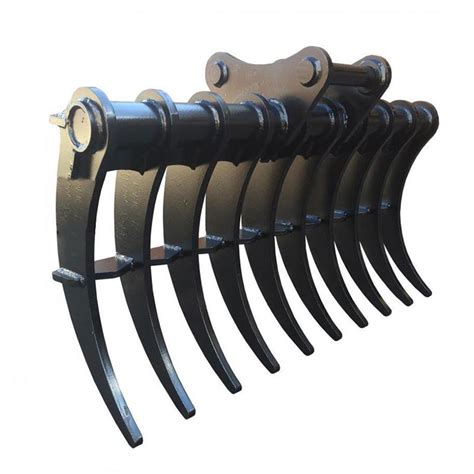 mini excavator brush rake|rake attachment for mini excavator.